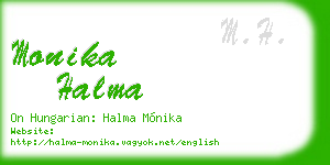 monika halma business card