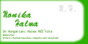 monika halma business card